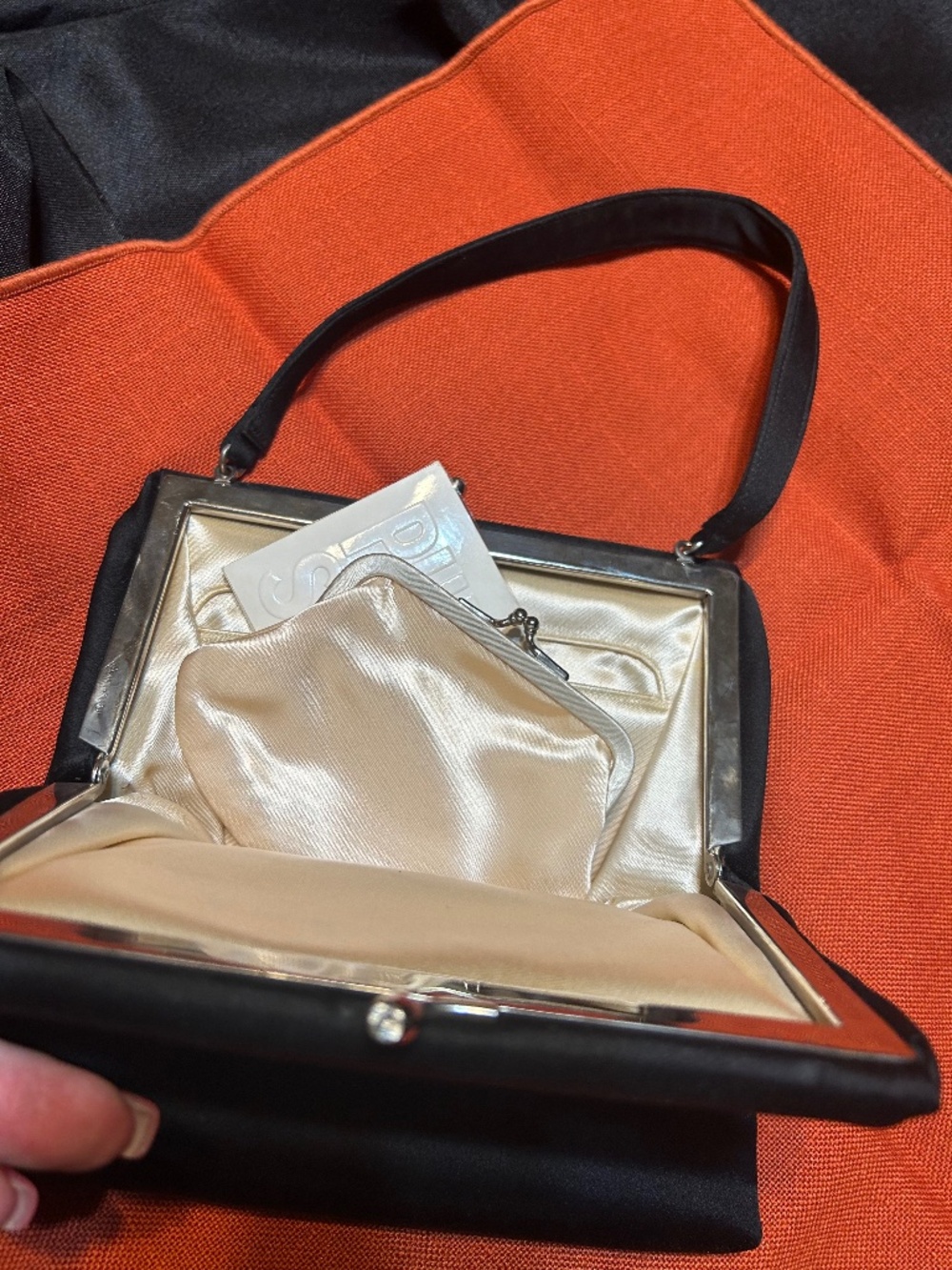 black evening bag
